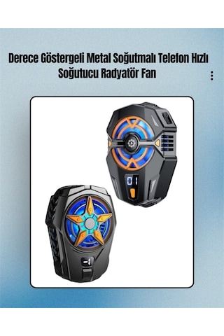 Cep Telefonu Radyatörü - Type-c, 2 Vitesli, Sessiz Soğutma Fanı