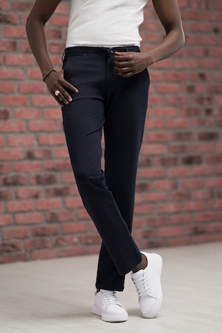 Paul Martin Regular Fit Likralı Penye Kumaş Beli İplikli Ve Lastikli Jogger Pantolon Lacivert