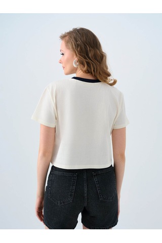 Loft Ekru Kadın T-shirt Lf2039534 Ekru