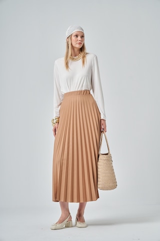 Ftz Women Kadın Pliseli Etek Camel 30390 Camel