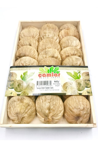 Çamlar Kuru Incir Orta Boy Ahşap Tabak 450 G
