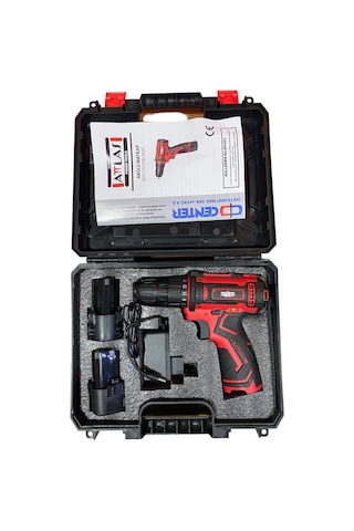 Attlas ECO CDD-202C Kutulu 2 x 2.0AH 12V 28NM Tork Akülü Vidalama Matkap