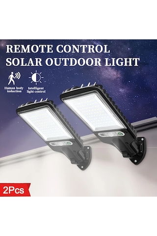 Motion003 2 Adet 80 Led Güneş Işıkları Uzaktan Kumandalı 28ledli 1200mah Lityum Bataryalı 3 Aydınlatma Modu Ip44 Su Geçirmez Dış Mekan Bahçe Aydınlatma Ahşap