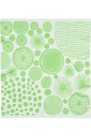 Organik Triko Bebek Örtüsü, Halkalar 80x90 , Yeşil