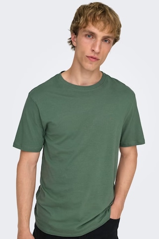 Only & Sons Erkek T Shirt 22025208 Yeşil
