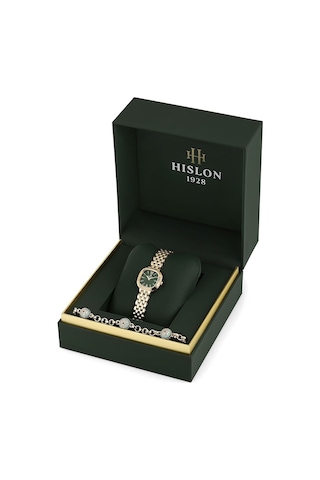 Hislon Classic Queen Collection Ql220g-15sgs Bileklik Set Kadın Kol Saati Sarı
