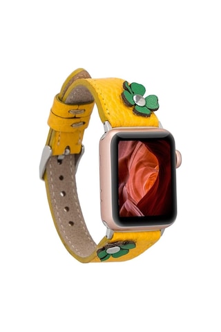 Clover Apple Watch İnce Deri Kordon