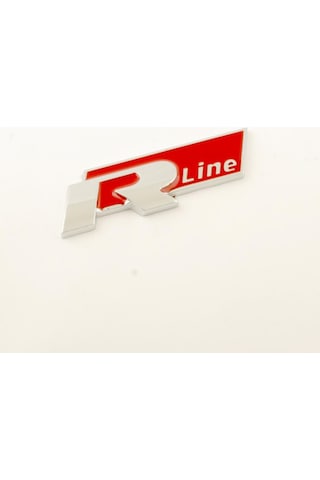Volkswagen R-Line Bagaj Logo 3D Arma Metal Kırmızı