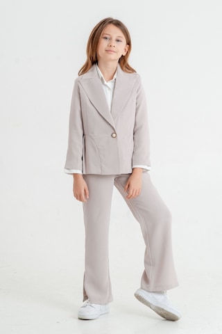 Kız Çocuk Piliseli Üçlü Kız Takım 4409 Bej