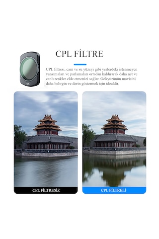 Dji Osmo Pocket 3 Filtre Seti - Cpl + Nd16 + Nd64 + Nd256