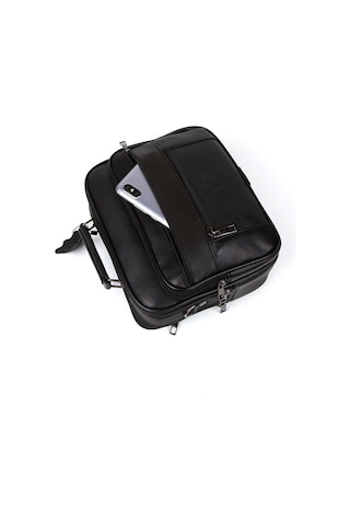 NEWİSH POLO HAKİKİ DERİ POSTACI KASALI EL OMUZ ÇANTASI YAN BÜYÜK Siyah