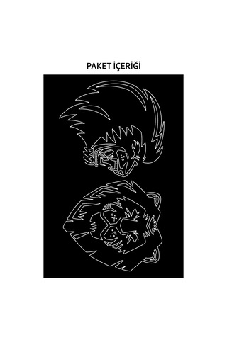 Aslan-2 Araç Sticker 21x29 Cm Araba Sticker, Oto Sticker, Araç Aksesuarı