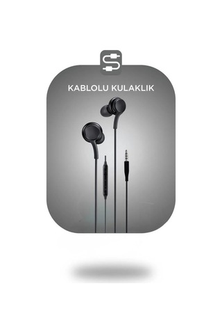 Özel Üretim Ses Cihazı Teknik Cihaz Mobil Parça Kablolu Kulaklık S10 Siyah
