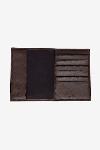 Ac&co / Altınyıldız Classics Erkek Kahverengi Özel Hediye Kutulu Suni Deri El Yapımı Pasaportluk Kahverengi