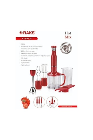 Raks Hot Mix 1700 W Blender Seti
