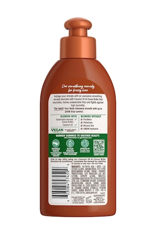 Garnier Whole Blends Hindistan Cevizi Ve Kakao Yağı Özlü Pürüzsüzleştirici Durulanmayan Saç Kremi 150ml