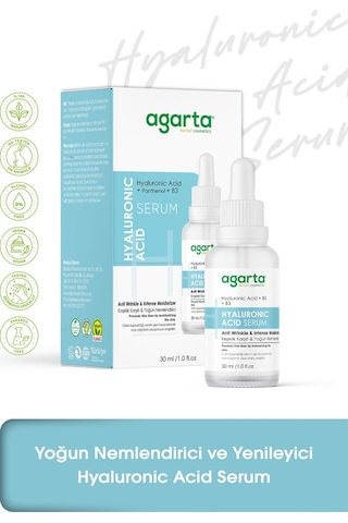 Agarta Yoğun Nemlendirici ve Yenileyici Hyaluronic Asit Serum 30 ML