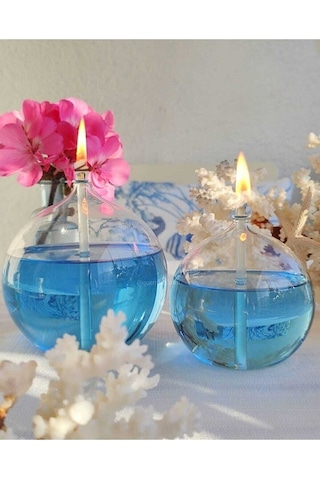 400 Ml Kandil Yağı 5 Renk Kokusuz Dumansız Gaz Lambası Yakıtı