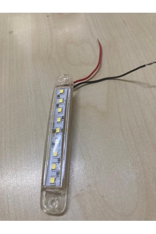 10 Adet 9 Led'li Parmak Led Beyaz Kamyon Tır Aksesuar Dorse Etek Lambası - 12/24 Volt