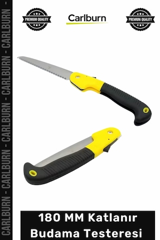 Testere Profesyonel Çelik Keskin Portatif Ergonomik 180 Mm Katlanır Budama Testeresi Çakı Tipi