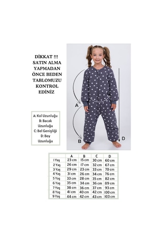 Kız Erkek Çocuk Kalın Elyaf Dolgulu Premium Kalite 2.5 Tog Desenli Uyku Tulumu Antrasit - Gri