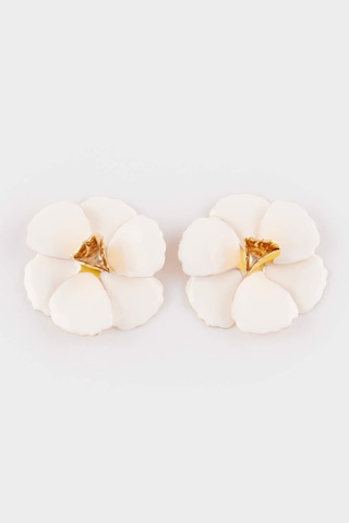 Defacto Kadın Beyaz Çiçek Küpe F9977axnswt1 Diğer