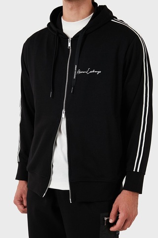 Armani Exchange Erkek Kapüşonlu Sweatshirt - Siyah Black