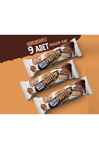 Trio Move Çikolata Kaplamalı Protein Bar - Kurabiyeli Ve Sütlü Çikolatalı Protein Bar 9 x50 G