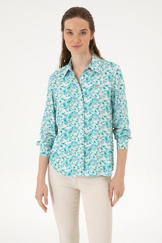 U.s. Polo Assn. Kadın Mint Gömlek Desenli 50299289-vr090 Mint