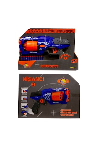 Nerf Nişancı2 Sünger Mermi Atan Oyuncak Tabanca 20 Mermi