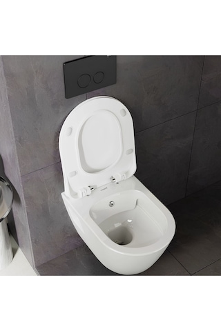 Tp329 Terra Kanalsız Asma Klozet,creavit Yavaş Kapak