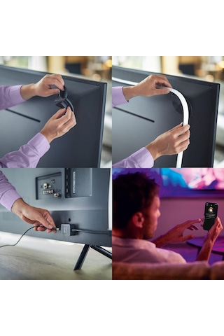 Philips Hue Lightstrip Gradient Tv 65" Akıllı Renkli Led Şerit Ay Çok Renkli