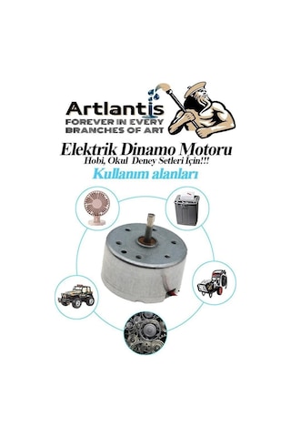 Dinamo Motoru 6 V 1 Adet Elektrik Üreten Motor Eğitici Hobi Deney Okul Elektrik Motoru Deneyler İçin