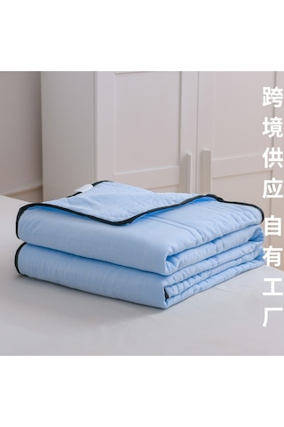 Jian Fan Yaz Serin Yorgan Ev Krima Yorgan Düz Yaz Yorgan Gri Büyük Büyük Gümüş