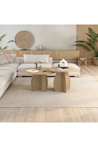 Bohem 2 Li Orta Sehpa Florida Meşe 100x50x100 Cm