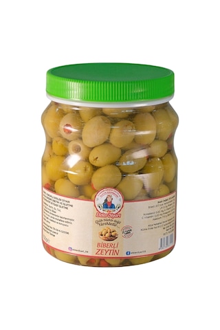 Biberli Yeşil Zeytin 700 Gr.