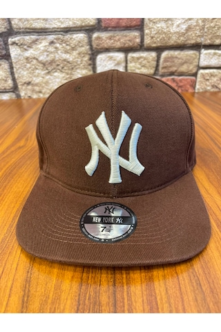 Hamze Ny New York Nakış Hip-hop Snapback Rapper Basket Beyzbol Şapka Cap Kahverengi