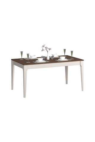 Milano Açılır Yemek Masası - Vizon/zebra 160-200x78x90 Cm