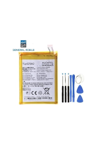 General Mobile Discovery 2 Pil Batarya Tlp025a2 Ve Tamir Seti