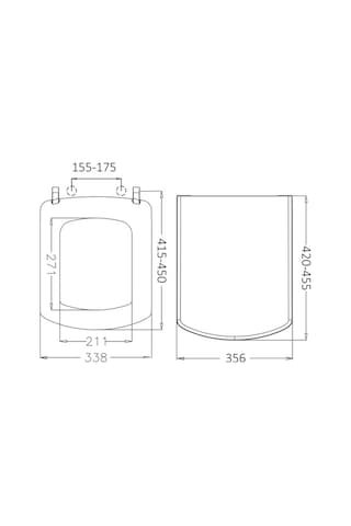Japar Plaza Kare Yavaş Kapanan Klozet Kapak  50327