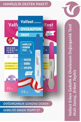 Hamilelik Planlama Seti - 5 Adet Ovulasyon Yumurtlama + 2 Adet Erken Gebelik Testi