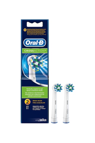 Oral-B Cross Action Şarjlı Diş Fırçası Yedek Başlığı 2'li