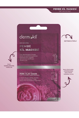 Dermokil  Etkili Pembe Kil Maskesi 15 ML