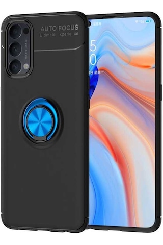Oppo Reno 4 Kilif Lens Yüzüklü Tam Korumali Silikon Kapak 463563081