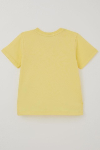 Breeze Erkek Çocuk Tişört Cool Yazı Armalı Cepli 1.5-5 Yaş , Sarı