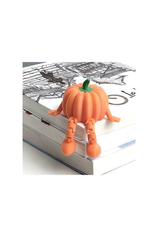 Yifomall Halloween Kabak Figürü: 3d Baskı, Hareketli Eklemli, Masal Karakteri, Ofis/ev Dekorasyonu