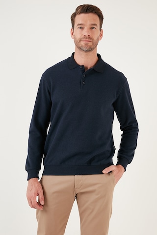 Buratti Pamuk Karışımlı Regular Fit 2'Li Paket Erkek Polo Yaka Kazak 456223S2 Bej-Lacivert
