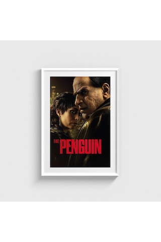 The Penguin Dizi Posteri Tablo Çerçeveli Poster Duvar Dekorasyonu Beyaz Çerçeveli Tablo Beyaz Çerçeveli Tablo Dn11d541beyaz
