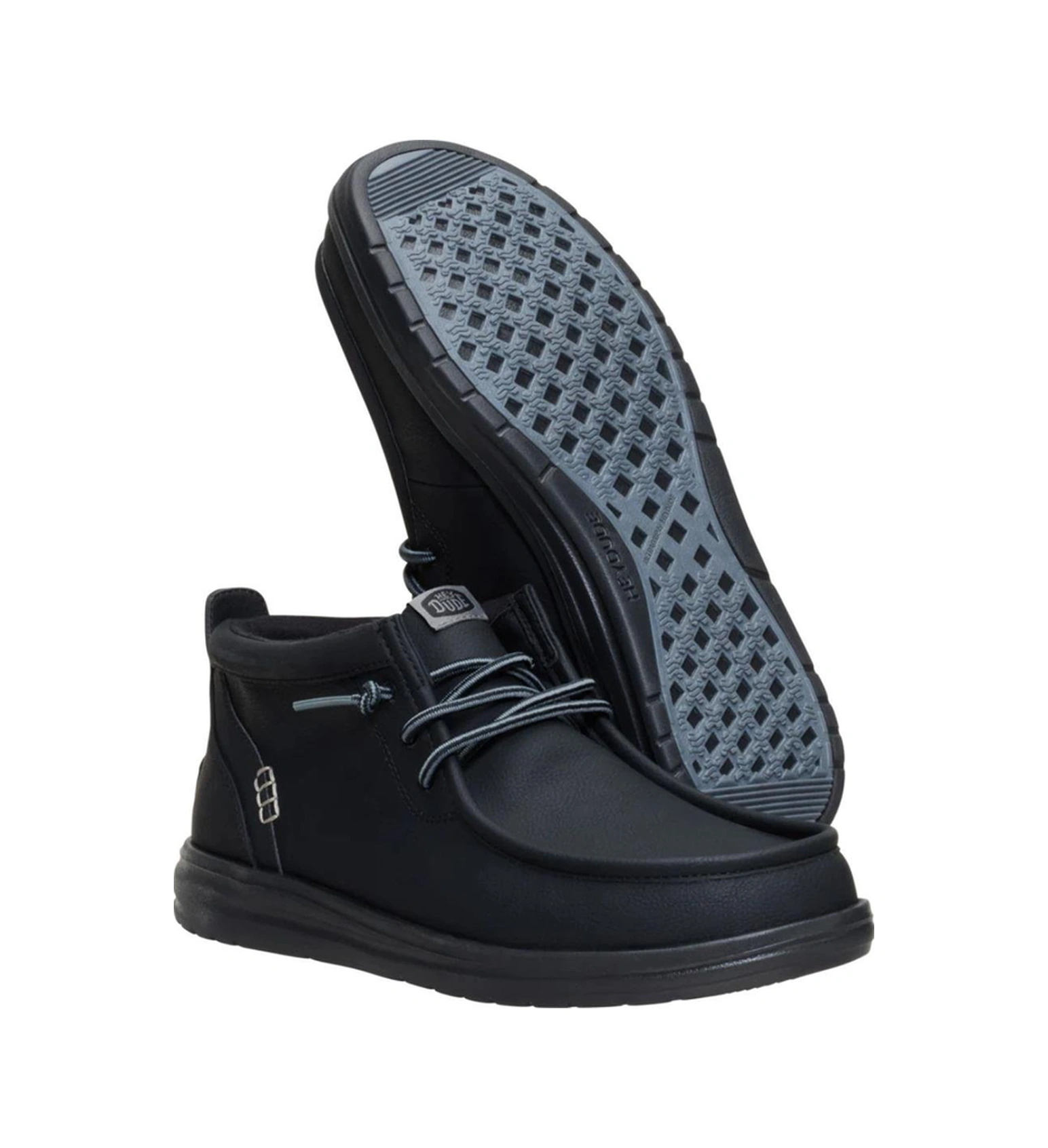 HEY DUDE Wally Mid Gripr Classic Erkek Siyah Ayakkabı-10844 Siyah