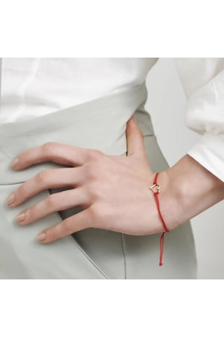 Koçak 14 Ayar Kalp Figürlü İpli Altın Bileklik - 14blk1092